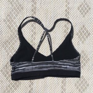 Low impact strappy sports bra